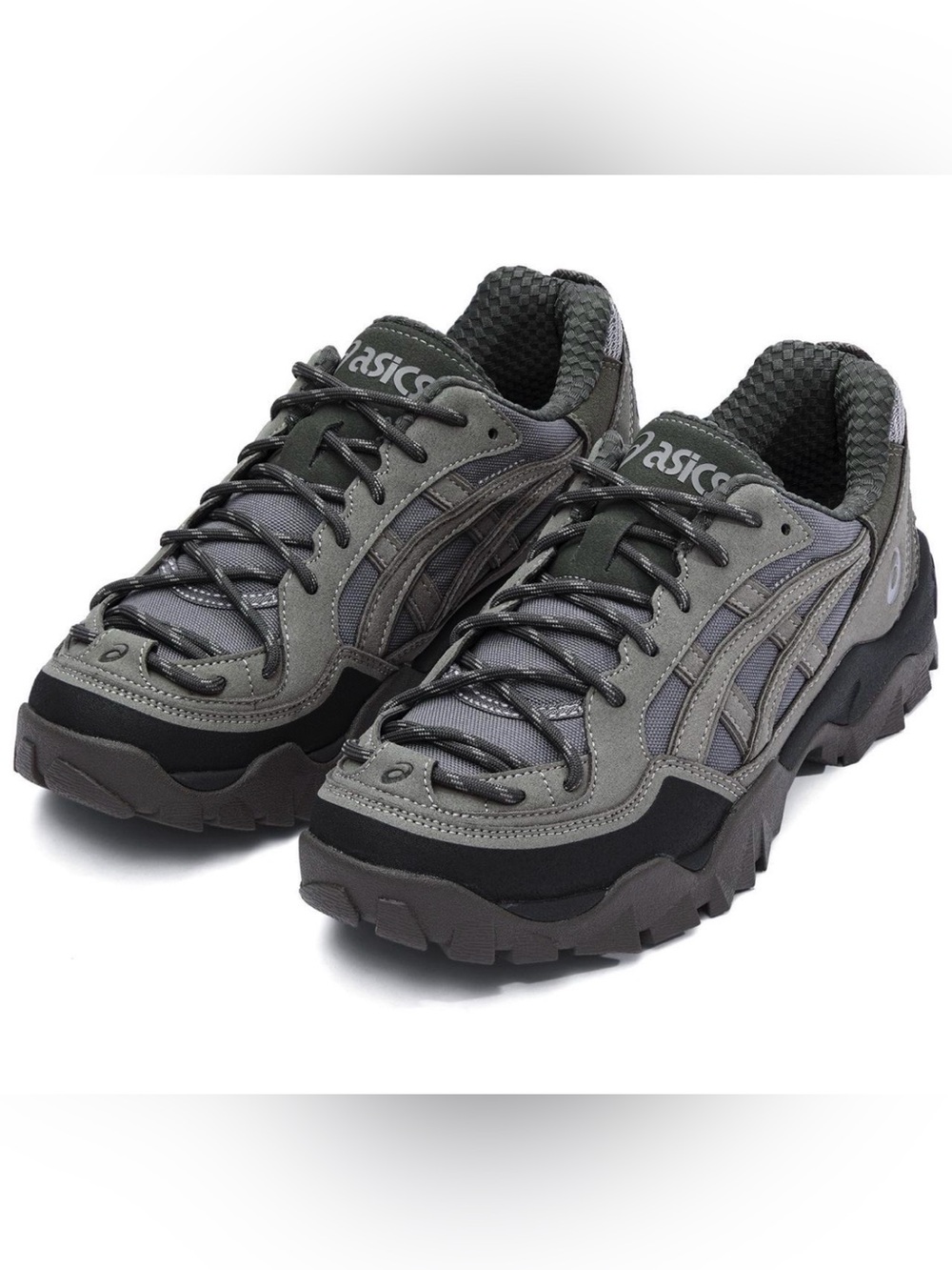ASICS gel pickax clay gray/mink hiking shoes NEW IN BOX